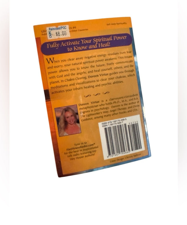 Chakra Clearing by Doreen Virtue OOP HTF soft cover BOOK