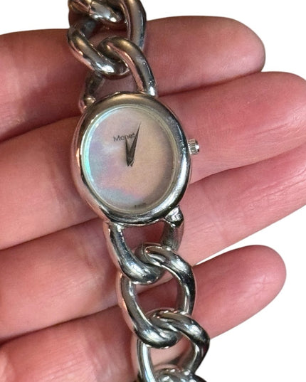Monet Silver Women's Chain Bracelet Watch