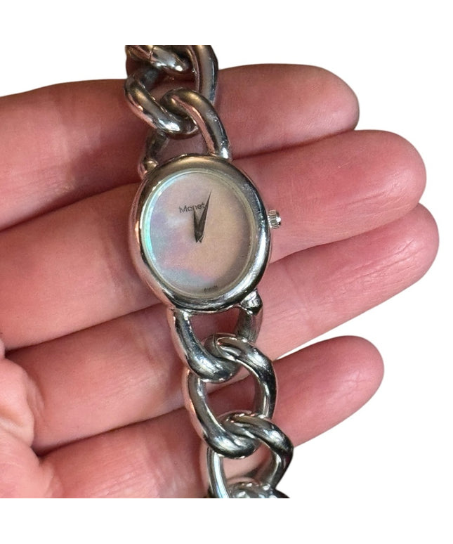 Monet Silver Women's Chain Bracelet Watch