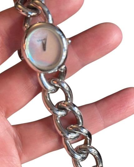 Monet Silver Women's Chain Bracelet Watch