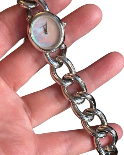 Monet Silver Women's Chain Bracelet Watch