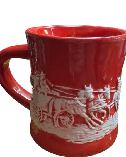 OFFICIAL CALGARY STAMPEDE SOUVENIR CHUCKWAGON MUG RED