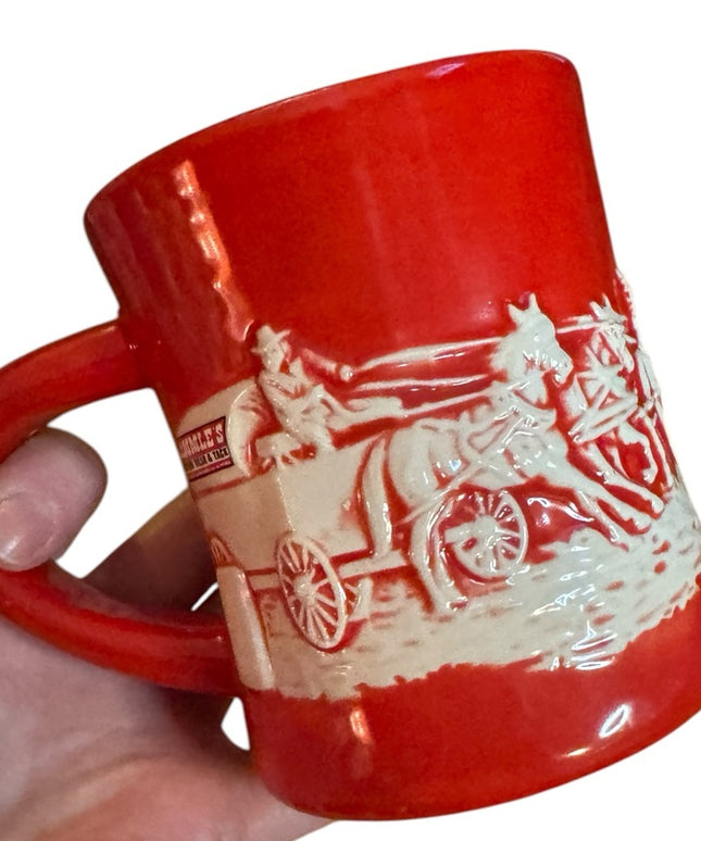 OFFICIAL CALGARY STAMPEDE SOUVENIR CHUCKWAGON MUG RED