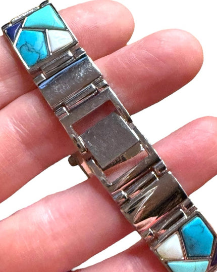 Vintage Vivah Faux Turquoise Mosaic Blue Women's Watch