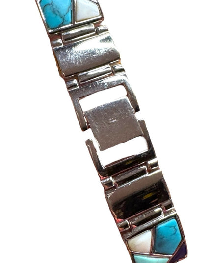 Vintage Vivah Faux Turquoise Mosaic Blue Women's Watch