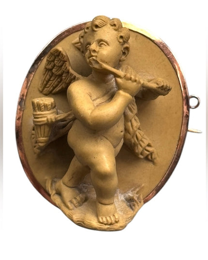 Antique Cherub Brooch