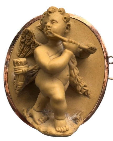 Antique Cherub Brooch