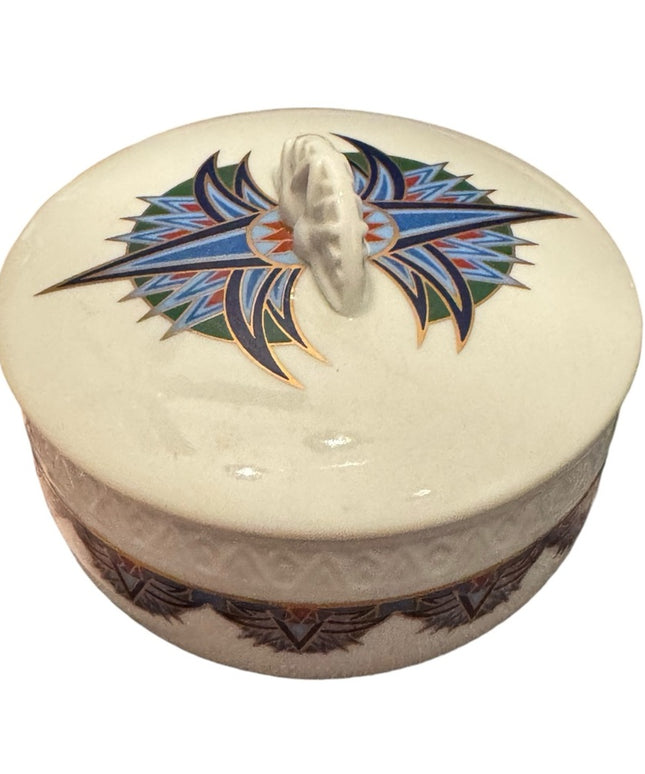 Elizabeth Arden Treasures of the Pharaohs Porcelain Covered Trinket Dish…
