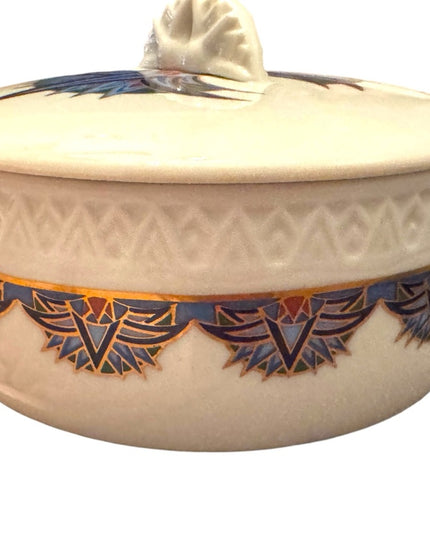 Elizabeth Arden Treasures of the Pharaohs Porcelain Covered Trinket Dish…