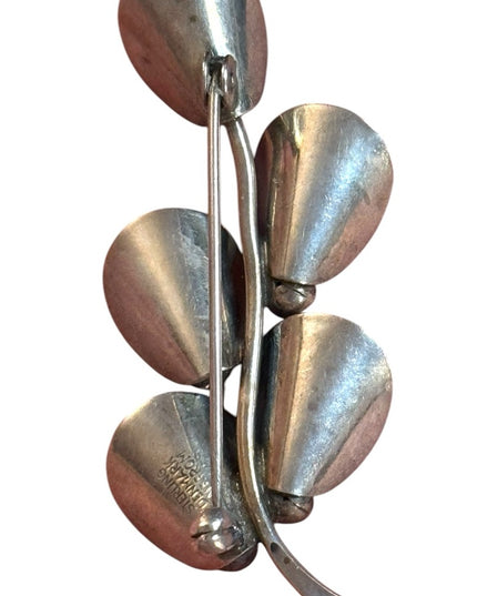 Vintage Silver Leaf Brooch Sterling Silver NE FROM Denmark

Niels Erik