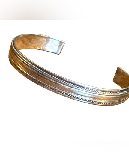 Vintage sterling silver 925 handmade  Cuff Bracelet