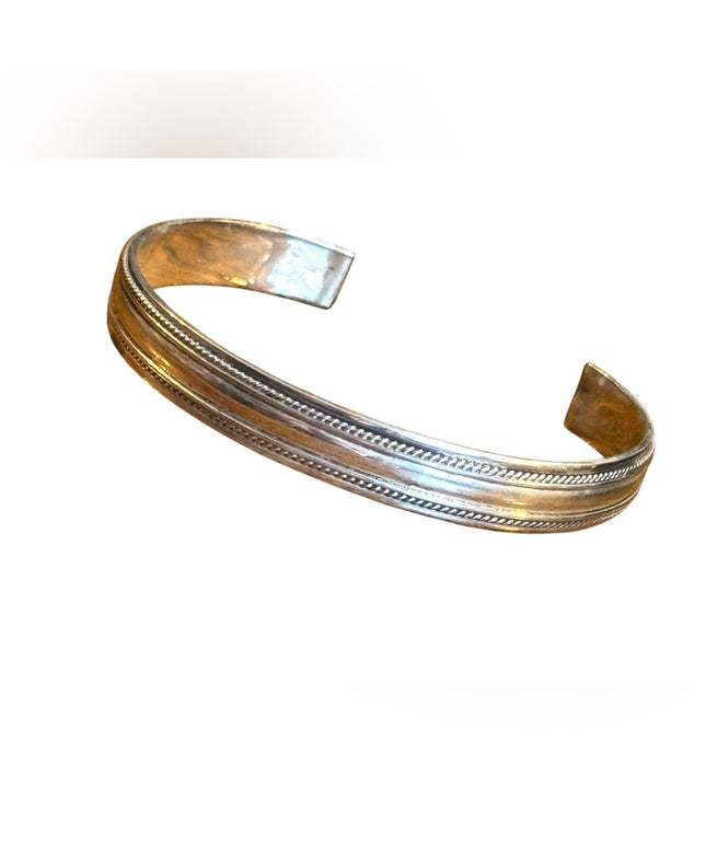 Vintage sterling silver 925 handmade  Cuff Bracelet
