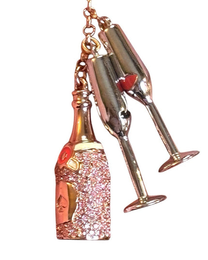 Kate Spade Rose Gold  Make Magic Mini Champagne Pendant Necklace