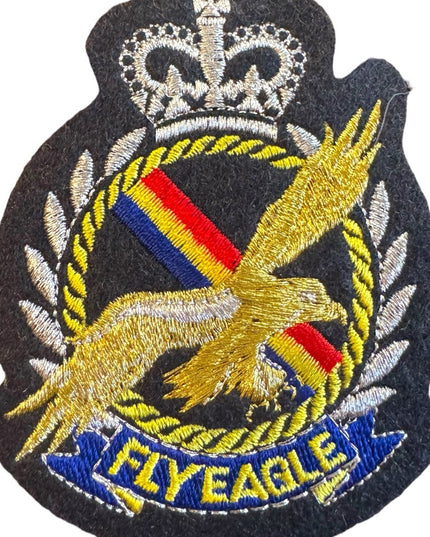 New Fly Eagle Embroidered Patch Crown Royal Sewing Iron on