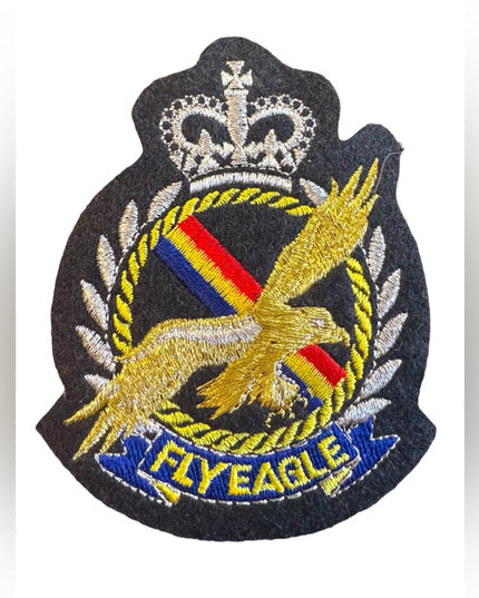 New Fly Eagle Embroidered Patch Crown Royal Sewing Iron on