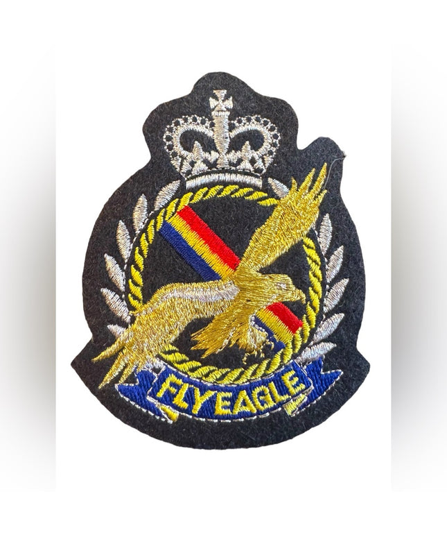 New Fly Eagle Embroidered Patch Crown Royal Sewing Iron on