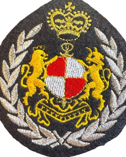 Embroidered Crest Patch Lions Crown Military Iron On Sew