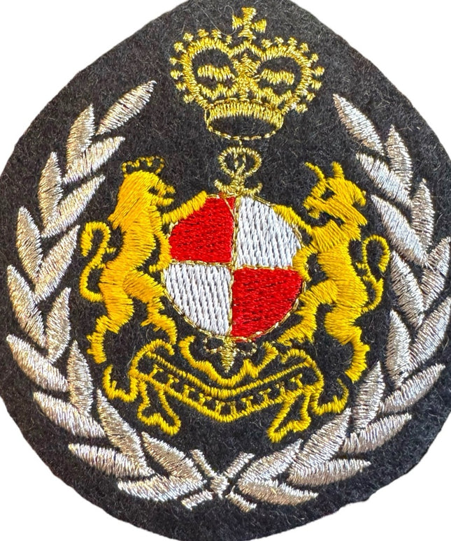 Embroidered Crest Patch Lions Crown Military Iron On Sew