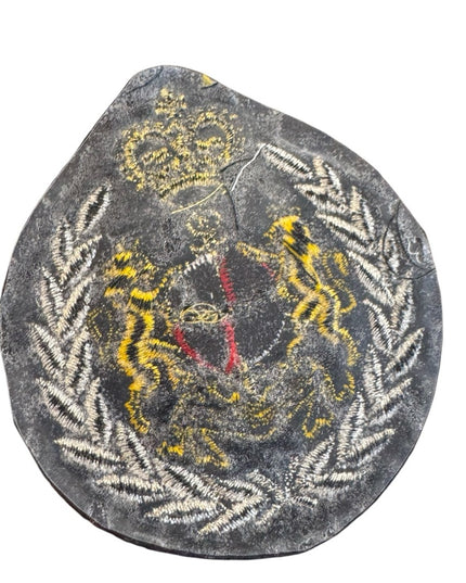 Embroidered Crest Patch Lions Crown Military Iron On Sew