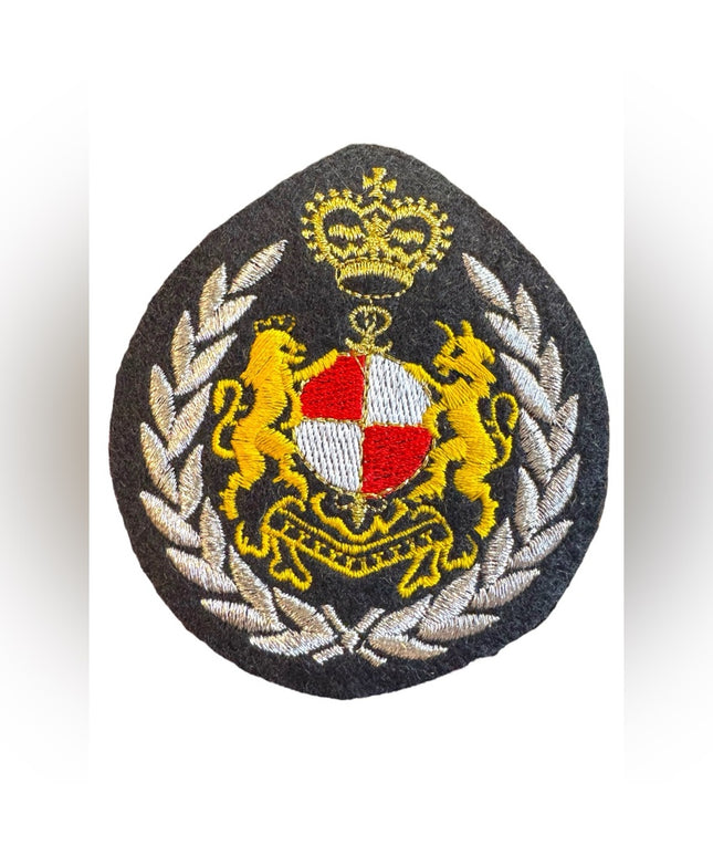 Embroidered Crest Patch Lions Crown Military Iron On Sew