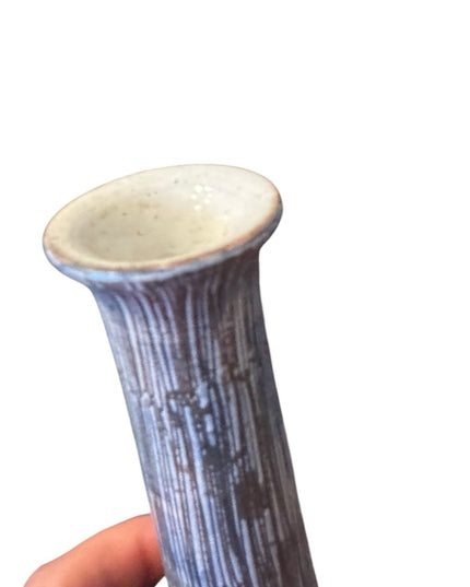 Mid Century Tilgmans Hand-Painted pottery Floral Vase