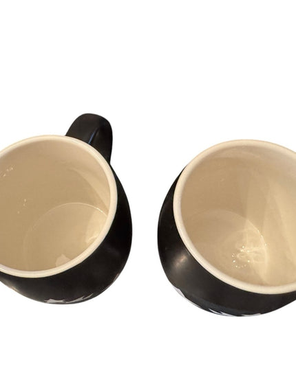 Starbucks Black Ceramic Mugs Set Starbucks Mermaid Logo Black White Coffee 2011