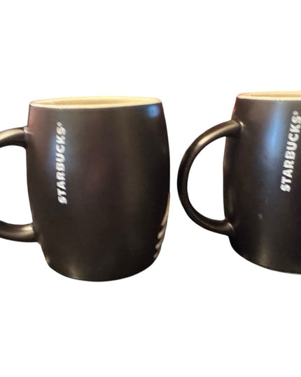 Starbucks Black Ceramic Mugs Set Starbucks Mermaid Logo Black White Coffee 2011