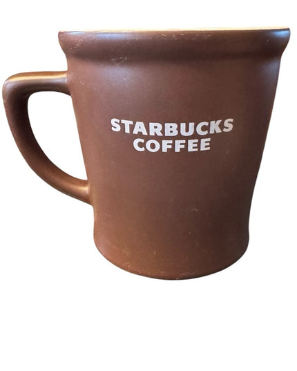 Starbucks Coffee Brown Mug  Starbucks 16 oz Chocolate Brown and White mug 2008