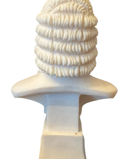 Vintage Classical Composer Bust A. Lucchesi  Sculpture W.A. Bach Made In Italy