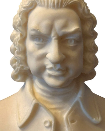 Vintage Classical Composer Bust A. Lucchesi  Sculpture W.A. Bach Made In Italy