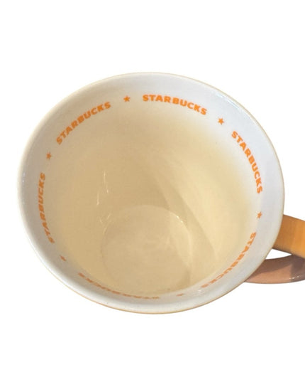 Starbucks LOT of Retired Coffee Mugs Colorful orange red Seville Barista x4pcs