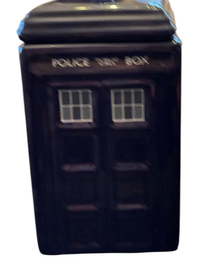 2012 Doctor Who Police Public Call Box Blue Tardis Tall Ceramic Milk Creamer