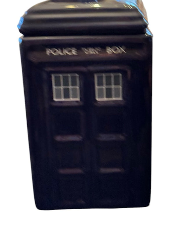 2012 Doctor Who Police Public Call Box Blue Tardis Tall Ceramic Milk Creamer