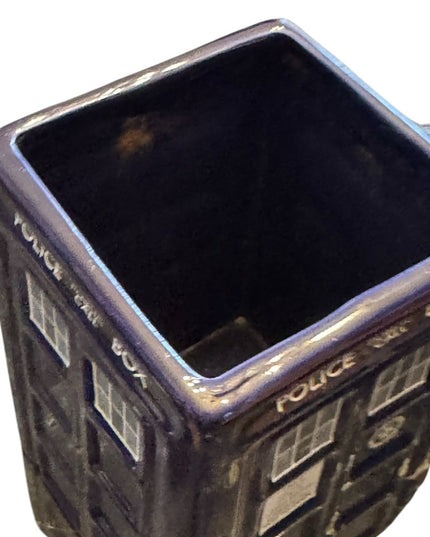 2012 Doctor Who Police Public Call Box Blue Tardis Tall Ceramic Milk Creamer