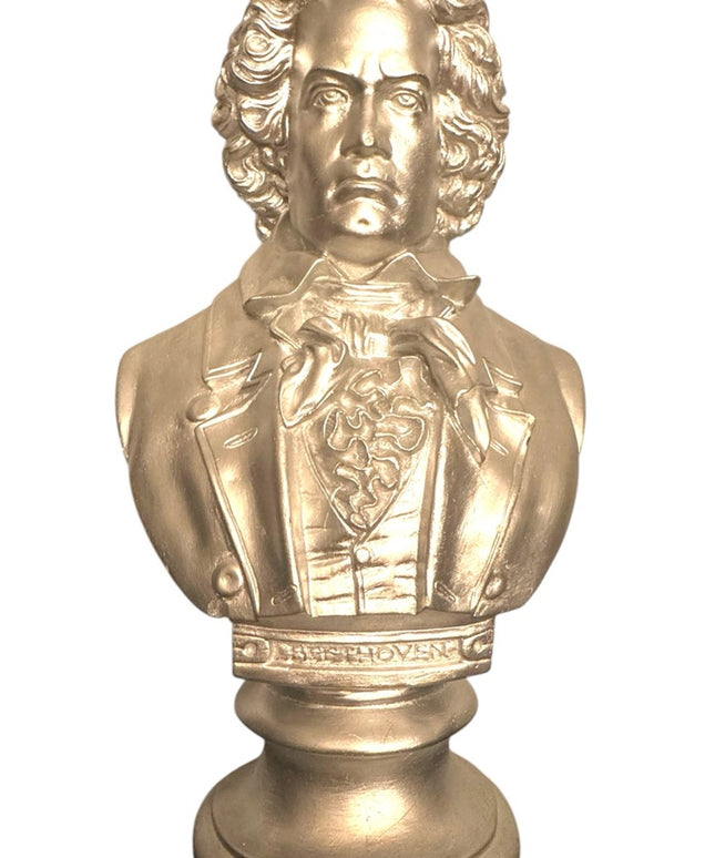 Gold Beethoven Bust Sculpture