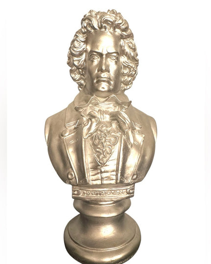 Gold Beethoven Bust Sculpture