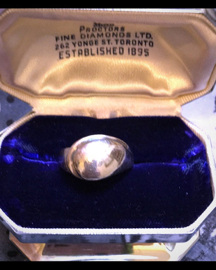 Vintage 1980s sterling modernist chunky ring