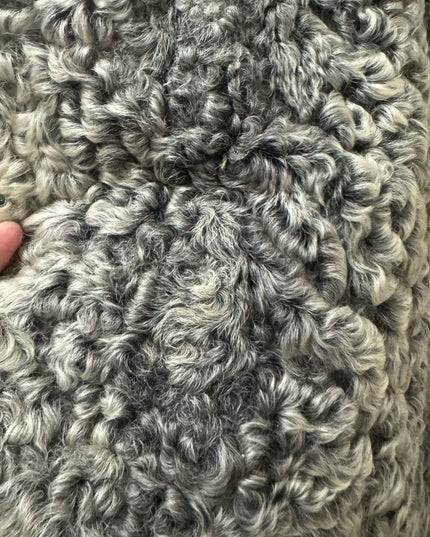 Vintage womens Mid century 1950s Gray Persian Lamb & Fox custom FUR Vest