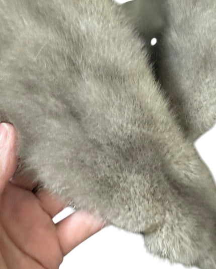 Vintage womens Mid century 1950s Gray Persian Lamb & Fox custom FUR Vest