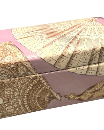 Vintage Fabienne Jouvin Fan Design Ceramic Art Deco inspired Jewelry Box