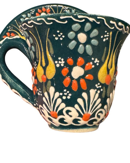 Colorful Hand-Painted Ceramic Teacup Set