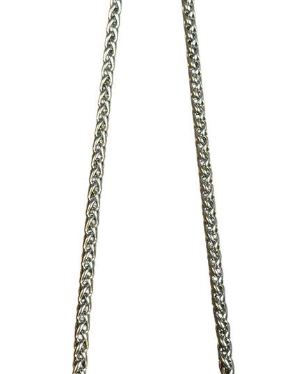 Beautiful 14k Gold Sterling 925 Diamond Statement Necklace Signed JTL Israel