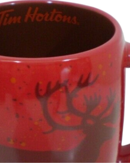 Red Reindeer Mug Tim Hortons 2016 Elk Moose Caribou LTD
Edition No.16 Coffee Mug