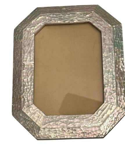 Elegant Vintage MOP Mother of pearl mosaic Iridescent Photo Frame