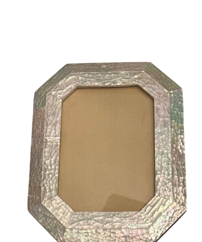 Elegant Vintage MOP Mother of pearl mosaic Iridescent Photo Frame