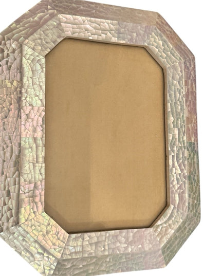 Elegant Vintage MOP Mother of pearl mosaic Iridescent Photo Frame