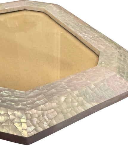 Elegant Vintage MOP Mother of pearl mosaic Iridescent Photo Frame