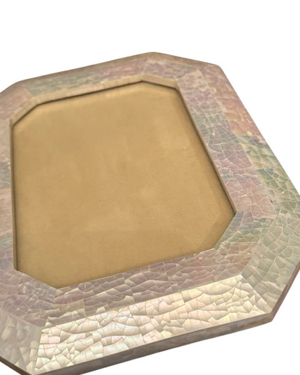 Elegant Vintage MOP Mother of pearl mosaic Iridescent Photo Frame