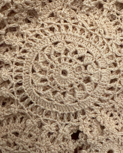 Antique Lace Dinner Cloth heirloom early 1900s  Cream oblong linens tablecloth