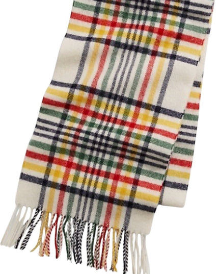 Sold Out! HBC x Johnstons of Elgin Multistripe Tartan Scarf Scottish Bay colors